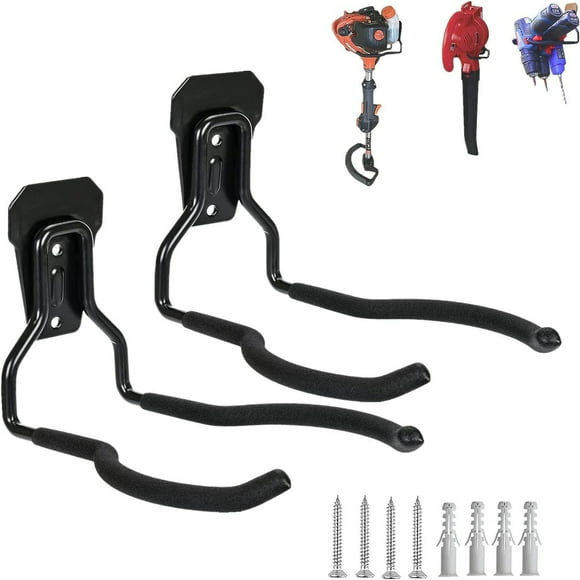 Garden Tool Wall Mount Hanger Set for Trimmers and Power Tools