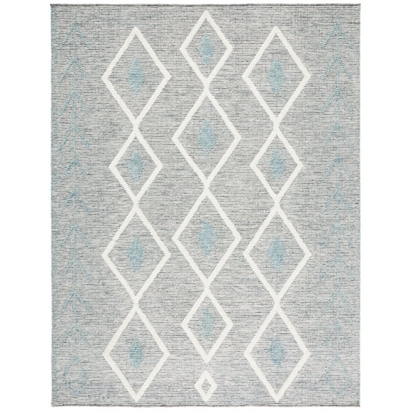 SAFAVIEH Vermont Yazmin Geometric Area Rug, Blue/Ivory, 8' x 10'