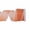 Orange Sheer, variant on chaungfeng Rose Gold Metallic Wired Burlap Ribbon With Gold Edge, 2 Inch x 79 Inch for Christmas Tree, Valentine's Day Wreath