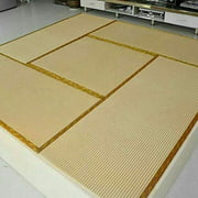 Japanese Traditional Interior Igusa Unit Tatami 1 Inch Thickness (Light Yellow, 50cm50cm)