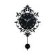 thumbnail image 1 of Reloj de pared con péndulo, silencioso, elegante, redondo, de estilo retro. Adorno decorativo para interiores, cocina y hogar., 1 of 9