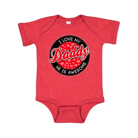 

Inktastic I love my daddy Gift Baby Boy or Baby Girl Bodysuit