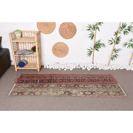 Vintage Rugs, Oriental Rug, Anatolian Rugs, 2.4x6 ft Runner Rug, Turkish Rug