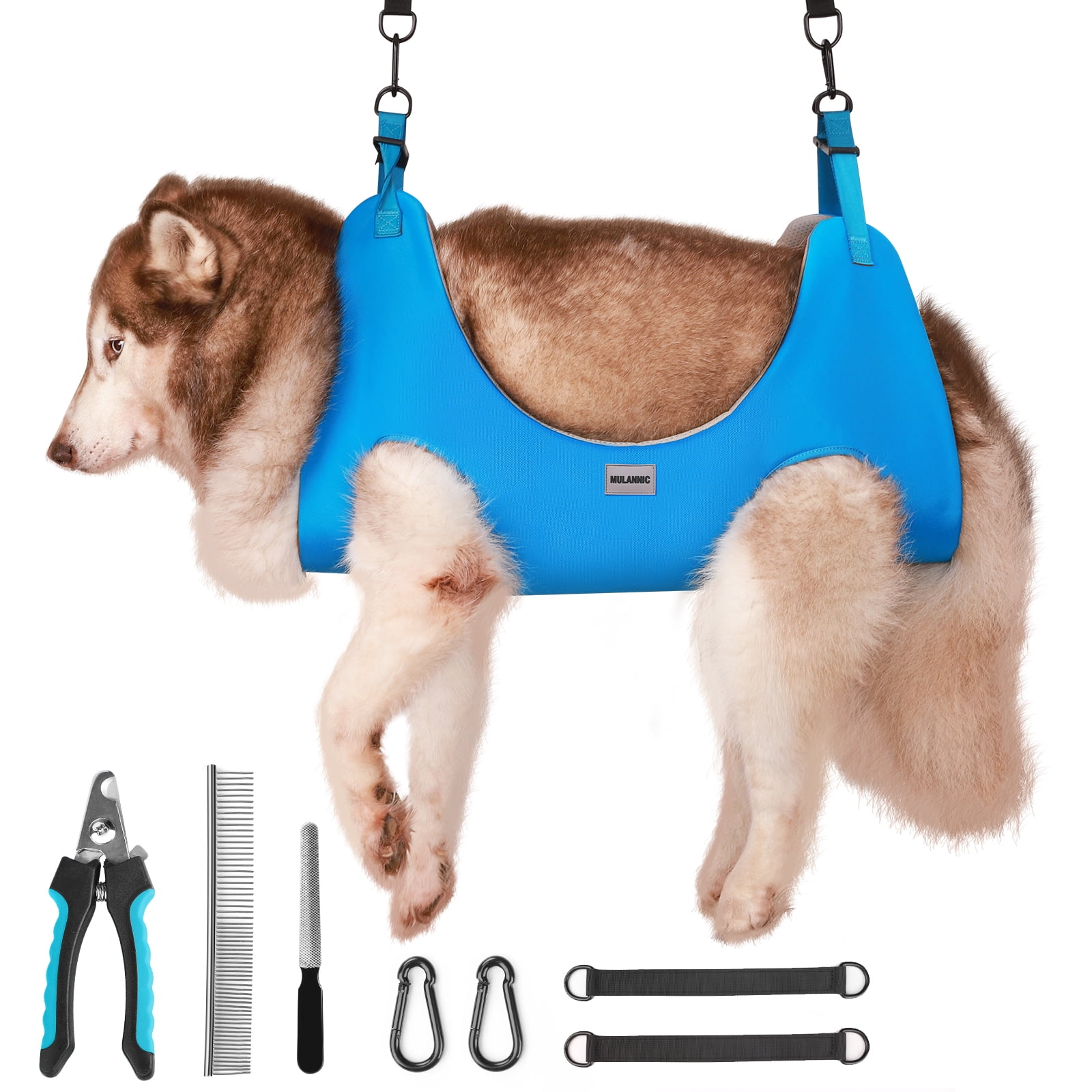 Pet Grooming Hammock for XL Large Dogs with Nail Clippers/Nail Trimmers