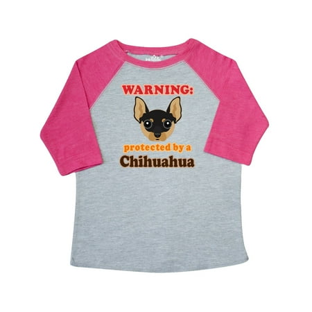 

Inktastic Protected by a Chihuahua Dog Gift Toddler Boy or Toddler Girl T-Shirt