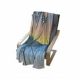thumbnail image 4 of Bird Soft Flannel Fleece Throw Blanket, Tropical Island Setting Sun Exotic Bird Small Island and Ocean Soft Color Palette, Cozy Plush for Indoor and Outdoor Use, 70" x 90", Multicolor, by Ambesonne, 4 of 6