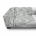 thumbnail image 3 of Periodic Table Soft Flannel Fleece Throw Blanket, School Life Smart Kids Inspired Chemisty with Elements in Squares Print, Cozy Plush for Indoor and Outdoor Use, 50" x 70", Army Green, by Ambesonne, 3 of 6