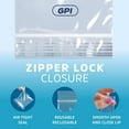 thumbnail image 6 of GPI - Pack of 100 4" x 6" CLEAR PLASTIC RECLOSABLE ZIP BAGS - Bulk 2 mil Thick Strong & Durable Poly Bagies with Resealable Zip Top Lock for Travel, Storage, Packaging & Shipping., 6 of 9