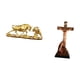 thumbnail image 5 of Estatua de toro chino de arte moderno, escultura católica religiosa sagrada, adorno decorativo de Jesús para escritorio, mesa, dormitorio, oficina, re, 5 of 8