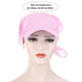 thumbnail image 3 of Solid Color Brim Sunshade Hats Outdoor Head Scarf Sun Hat Muslim Hijab Turban Hat Sun Visor Caps RED, 3 of 8