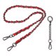 thumbnail image 1 of Correa de Cadena Uxcell, 35.43" Correa de Cuero para Bolso, Rojo (Gancho Negro), 1 of 7