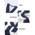 thumbnail image 4 of Suéter de punto desgastado y roto con cuello en V y manga larga para mujer, tallas S a 2XL, 4 of 5