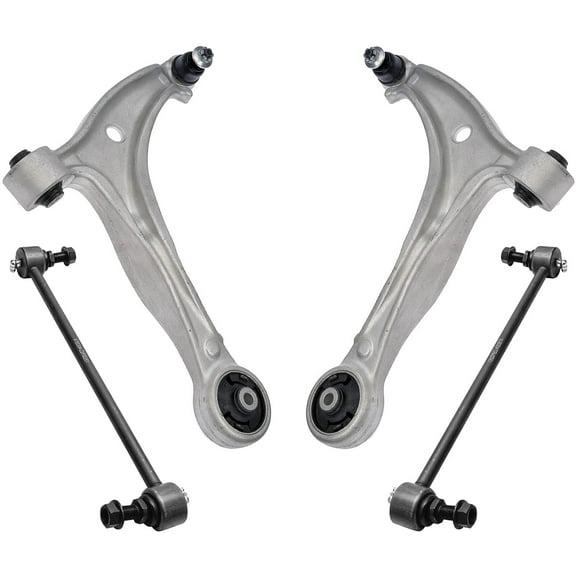Detroit Axle - Front 4pc Control Arms Kit for 05-10 Honda Odyssey 2005 2006 2007 2008 2009 2010, 2 Lower Control Arms w/Ball Joints 2 Sway Bar Links Replacement