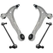 Detroit Axle - Front 4pc Control Arms Kit for 05-10 Honda Odyssey 2005 2006 2007 2008 2009 2010, 2 Lower Control Arms w/Ball Joints 2 Sway Bar Links Replacement