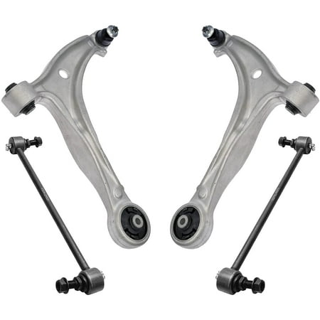 Detroit Axle - Front 4pc Control Arms Kit for 05-10 Honda Odyssey 2005 2006 2007 2008 2009 2010, 2 Lower Control Arms w/Ball Joints 2 Sway Bar Links Replacement