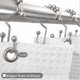 thumbnail image 3 of Cotton Blend Shower Curtain Honeycomb Waffle Weave, Soft & Hotel Spa, Washable, White, 72 x 72 inch, 3 of 4