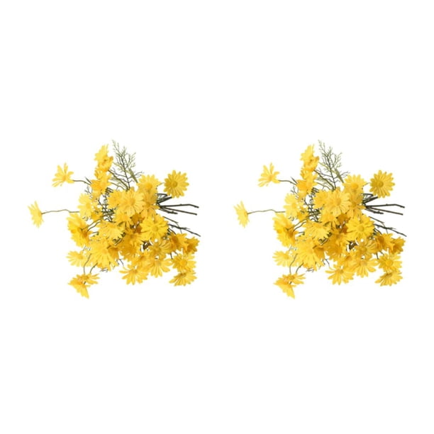 Flor Artificial Injueey 20X Margarita Amarillo 2piezas