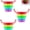 3pcs, variant on Expandable Kitchen Sink Strainer, Adjustable Over-Sink Colander with Rainbow Basket, Foldable Multi-Color Fruit Vegetable Pasta Drainer for Home Kitchen