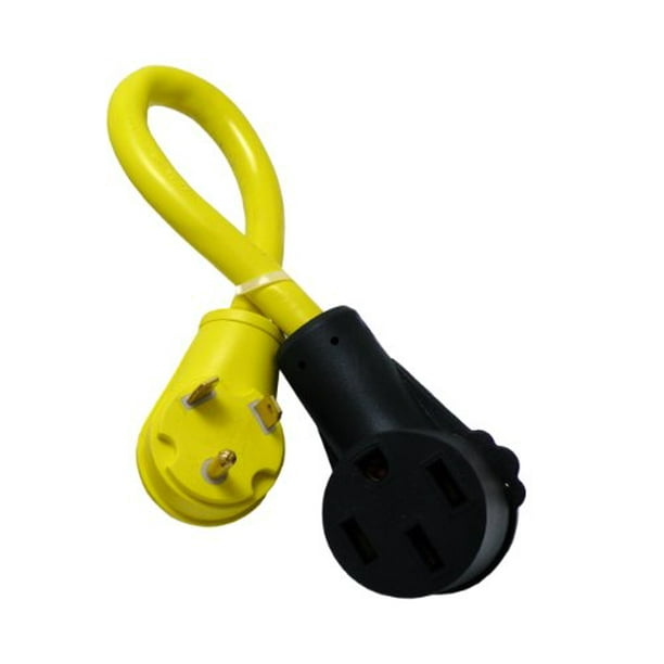 Conntek 14370, 30 Amp Standard RV Plug Pigtail Adapter to 50Amp