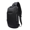 thumbnail image 1 of Bolso bandolera Zulema Con puerto de carga USB para hombrenderismo Ciclismo negro, 1 of 8