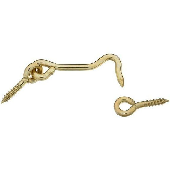 2 in. Solid Brass Hook & Eye