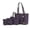 BM Dark Purple, variant on Lippa Women's Tote Bag, Wristlet Pouch Purse, Vegan Leather Handbag 4Pcs Set by Mia K - Black