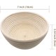 thumbnail image 2 of Cesta redonda de 7 pulgadas para prueba de pan, cuencos para prueba de masa con revestimiento extraíble, bueno para hornear panaderos caseros, paquete de 2, 2 of 5
