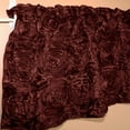 thumbnail image 2 of Rosette Floral Pop Up Flower Window Valance 54 Inch Wide Burgundy, 2 of 2