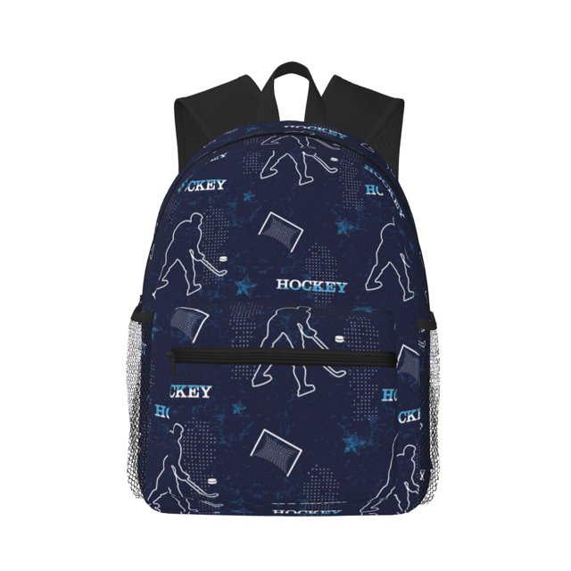 Easygdp Hockey Players Mochila Casual para Portátil, Mochila para Escuela, Viajes, Negocios