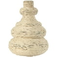 thumbnail image 6 of DecMode 14" Handmade Wrapped Beige Seagrass Vase with Abstract Bubble Shape, 6 of 9