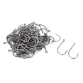 thumbnail image 1 of Unique Bargains 100PCS 7# Angling Gear Metal Barbed Eyelet End w Case Fishing Hook, 1 of 1