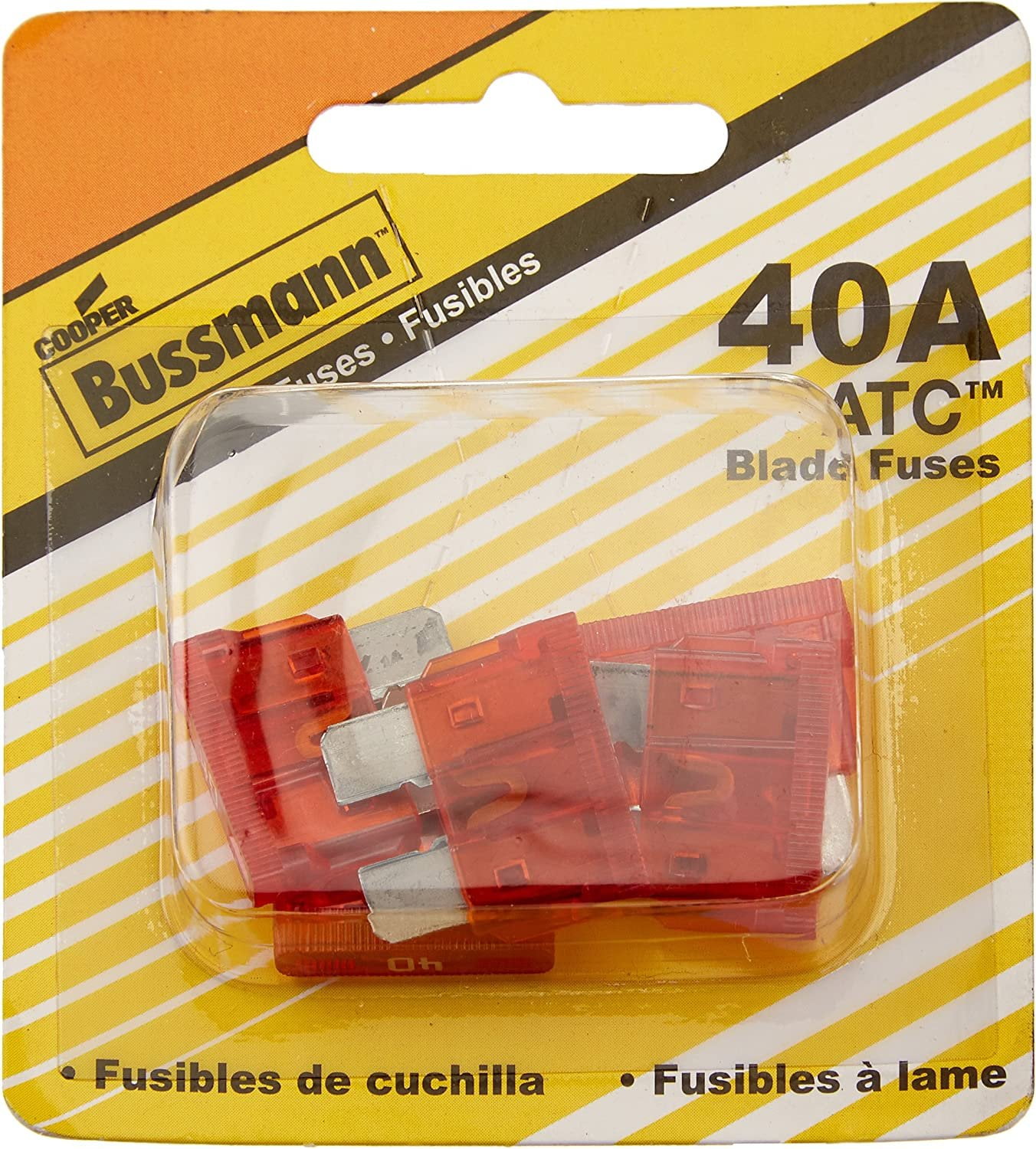 Bussmann, 1.016  9.144  4.572 cm 40A, 32V ATC Automotive Electrical Fuse 5 Piece