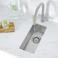 thumbnail image 2 of Stylish Dual-Mount 9" Single Bowl Stainless Steel Kitchen Sink with Strainer S-417T, 2 of 13