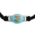 thumbnail image 2 of Stock Car Racing Mom USA Speedway Garage Novelty Suede Leather Metal Bracelet, 2 of 4