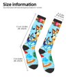 thumbnail image 3 of Saiise Bluey Funny Socks Men Women Boys Kids Adults Novelty Graphic Crew Tube Socks Crazy Design Casual Dress Socks for Sports,Running,Travel, 3 of 7