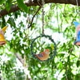 thumbnail image 4 of Resin Bird Figurine Hanging Decor for Outdoor Garden Front Porch or Balcony Easy to Hang Cute Bird Figurine Hanging Bird Wreath, 4 of 8