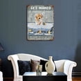 thumbnail image 3 of Get Naked Just Kidding This is A Half Bath Golden Retriever Dog Art Vintage Tin Sign Dog Lover Gift Bathroom Decor Plate Plaque Metal Tin Sign Birthday Housewarming Gift 12"x16", 3 of 8