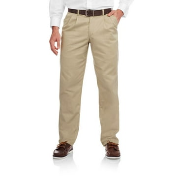 George Big Men's Pleated Front Wrinkle Resistant Pants - Walmart.com