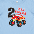 thumbnail image 4 of Inktastic Monster Truck How I Roll 2nd Birthday Boys Baby T-Shirt, 4 of 5