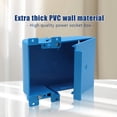 thumbnail image 2 of Caja de conexiones eléctricas XGGYA de un solo grupo, PVC poco profundo, azul, 2 of 6