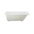 thumbnail image 6 of Voltaire 60 x 36 Reversible Drain Soaking Drop-in Bathtub in Glossy White with Integrated Overflow, Drain Included, 6 of 8