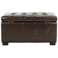 thumbnail image 6 of SAFAVIEH Small Manhattan Storage Bench Cordovan, 6 of 7