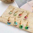 thumbnail image 4 of Earrings for Women New Beach Personalized Print Ear Hooks Elegant and Minimalist Ethnic Natural Earrings for Women, 4 of 9