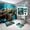 Multi 1126, variant on 4Pcs Sea Turtle Bathroom Set - Ocean Turtle Bathroom Shower Curtain Sets with 12 Hooks, 72" x 72"