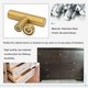 thumbnail image 4 of 5 Pack Gold Cabinet Knobs Brushed Brass Drawer 2in Knobs Gold Dresser Hardware - Single Hole Handles For Kitchen Cupboard Doors Closet Hardware, 4 of 4
