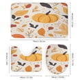 thumbnail image 3 of Thanksgiving Day (20) Shower Curtain Set 4PCs with Hooks Waterproof Bathroom Toilet Mat Lid Decor, 3 of 8