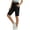 *Black, variant on VBVC Women's Drawstring Elastic Waist Cargo Shorts,Comfy Knee-Length Hiking Shorts For Women,Ladies Stretchy Casual Summer Bottoms with Pockets,Black,S-2XL