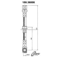 Centric Parts Brake Hydraulic Hose P/N:150.36006 Fits select: 1997-2001 CADILLAC CATERA