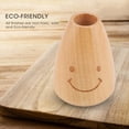 thumbnail image 4 of Lindo soporte para palillos de madera con cara sonriente para la cocina del hogar, 4 of 14