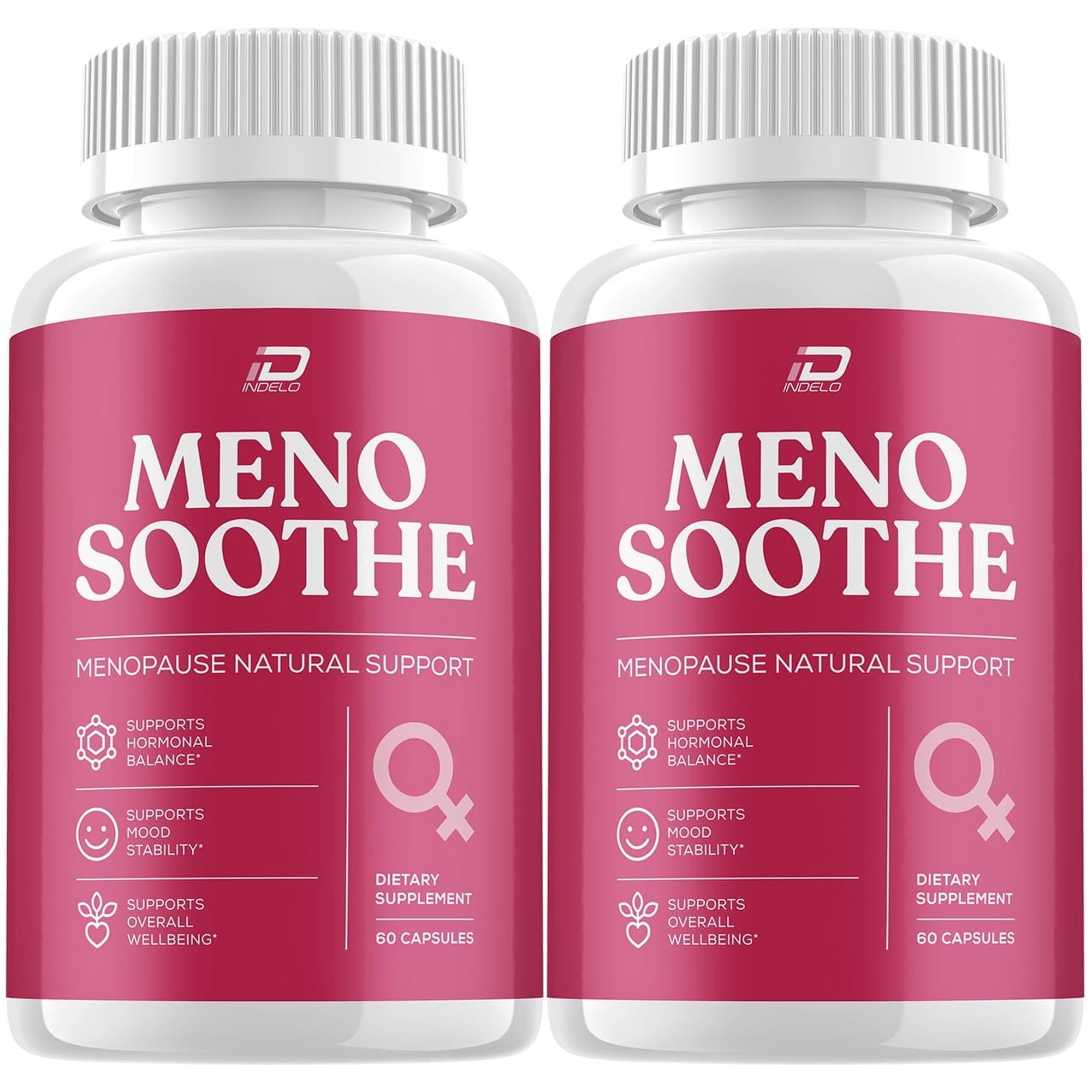 Meno Soothe Female Capsule - MenoSoothe Pills All Natural Menopause Support Pills for Hormonal Balance, 2 Pack, 120 Capsules